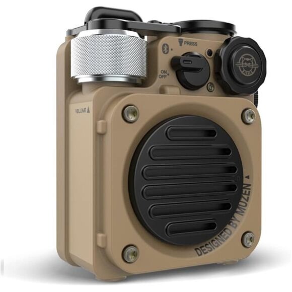 Mini Rugged Outdoor Speaker, Bluetooth Portable Speaker...